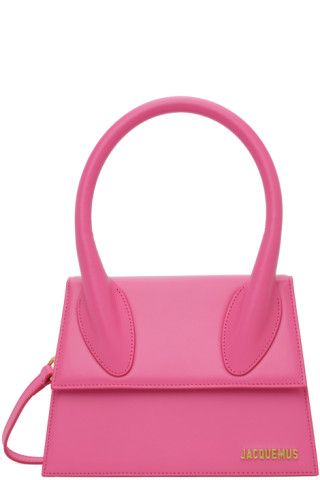 Jacquemus - Pink Le Papier 'Le Grand Chiquito' Bag | SSENSE