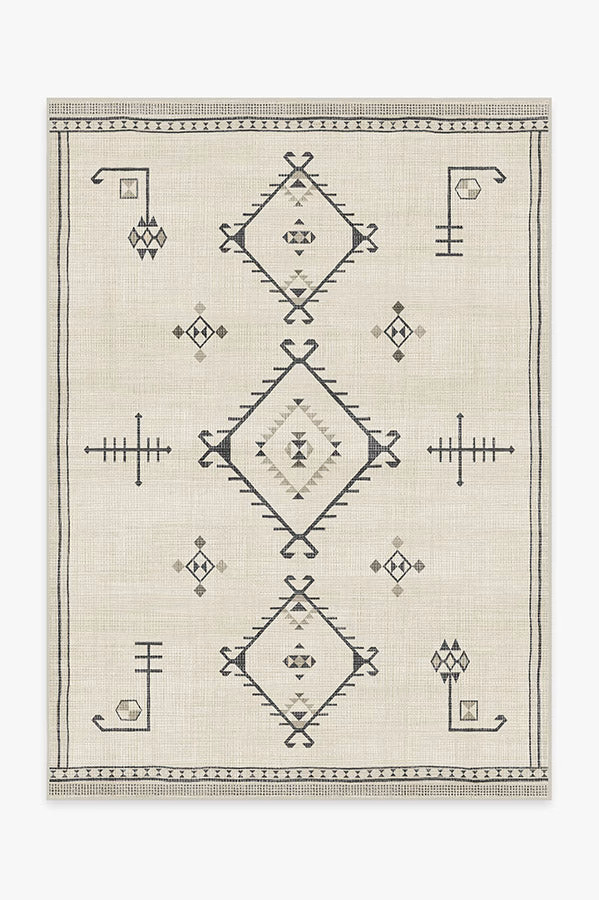 Damali Black & White Rug | Ruggable
