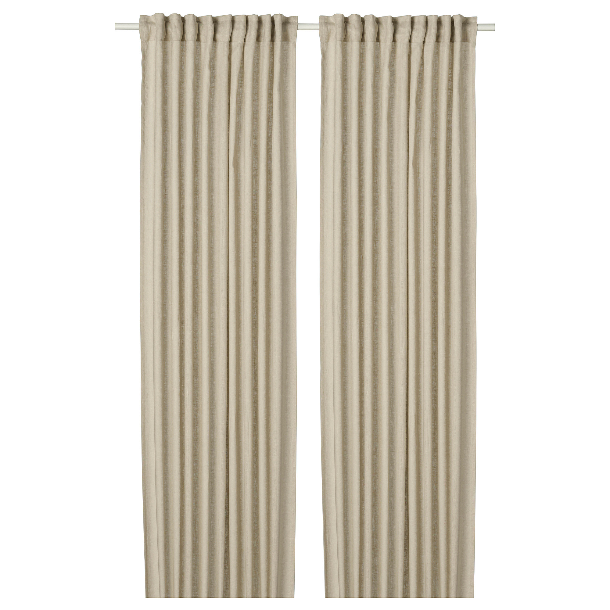 DYTÅG Curtains, 1 pair, beige/with heading tape, 57x98 " | IKEA US