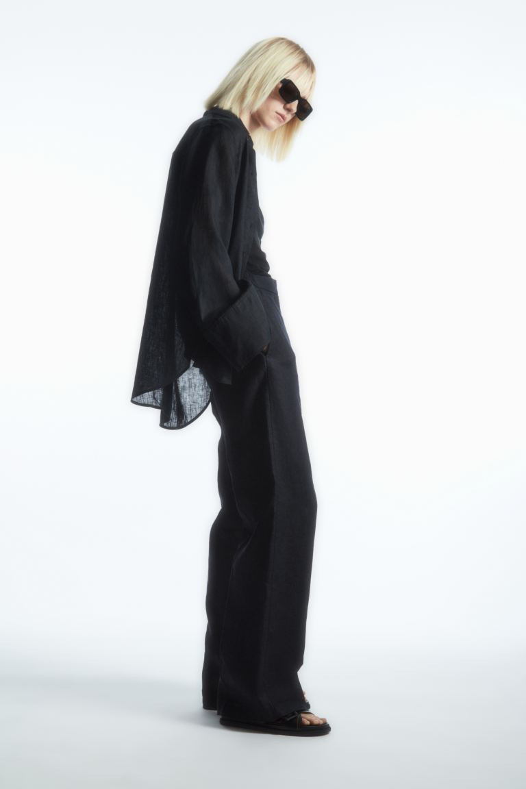 WIDE-LEG TAILORED LINEN TROUSERS | H&M (DE, AT, CH, NL, FI)