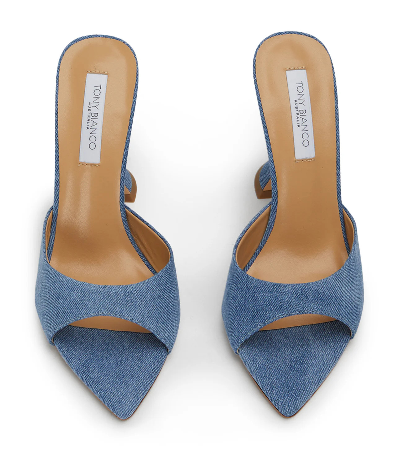 Marcel Washed Denim Heels | Tony Bianco US