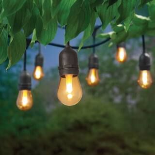 Hampton Bay 12 ft. 6 Socket LED Flame Effect Indoor/Outdoor String Light SL12-6/FLAME/HD - The Ho... | The Home Depot