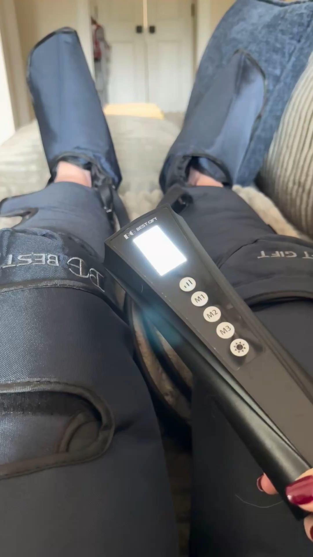 Recovery day after my long run! I wish I could take these on the airplane with me to Detroit! #halfmarathontraining #recoverytools #heatandcompression 

#LTKHome #LTKOver40 #LTKActive