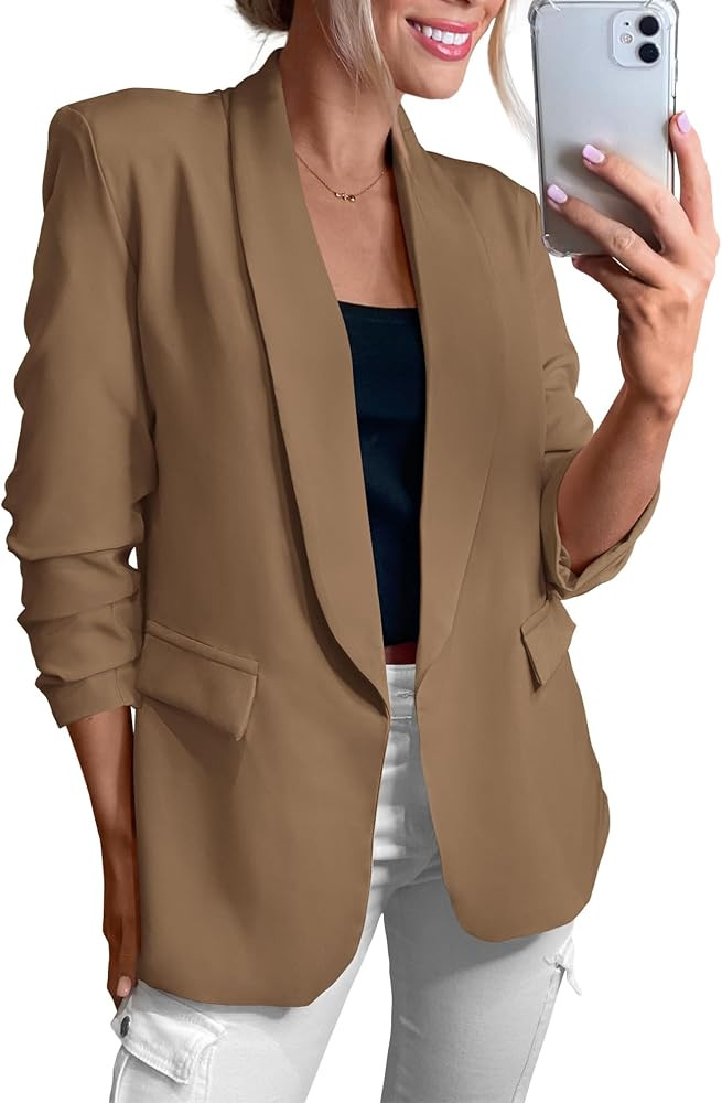 KIRUNDO Womens Blazer 2026 Spring Fall Business Casual Jackets | Amazon (US)