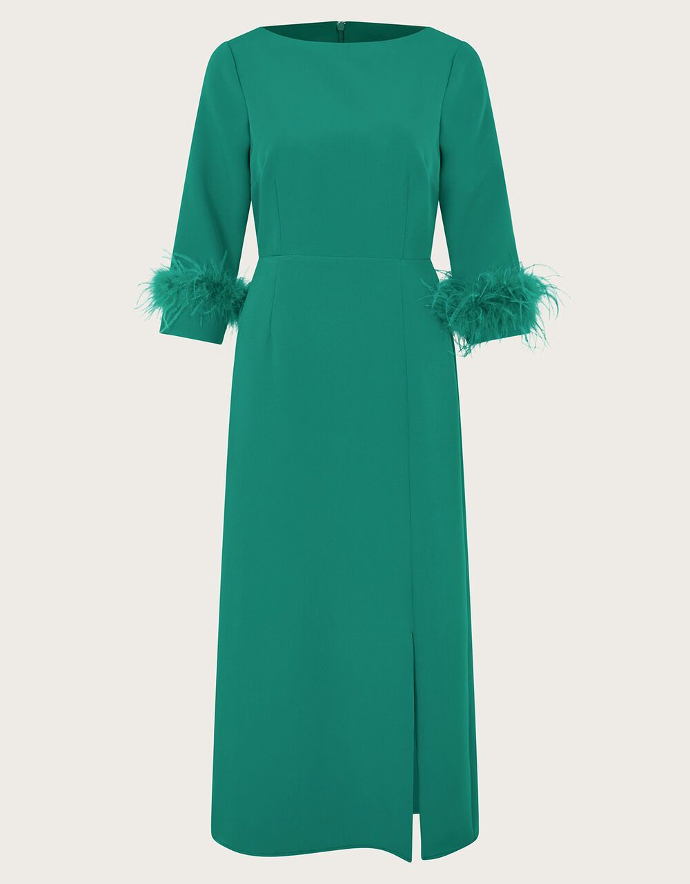 Gwen Feather Dress Green | Monsoon (UK)