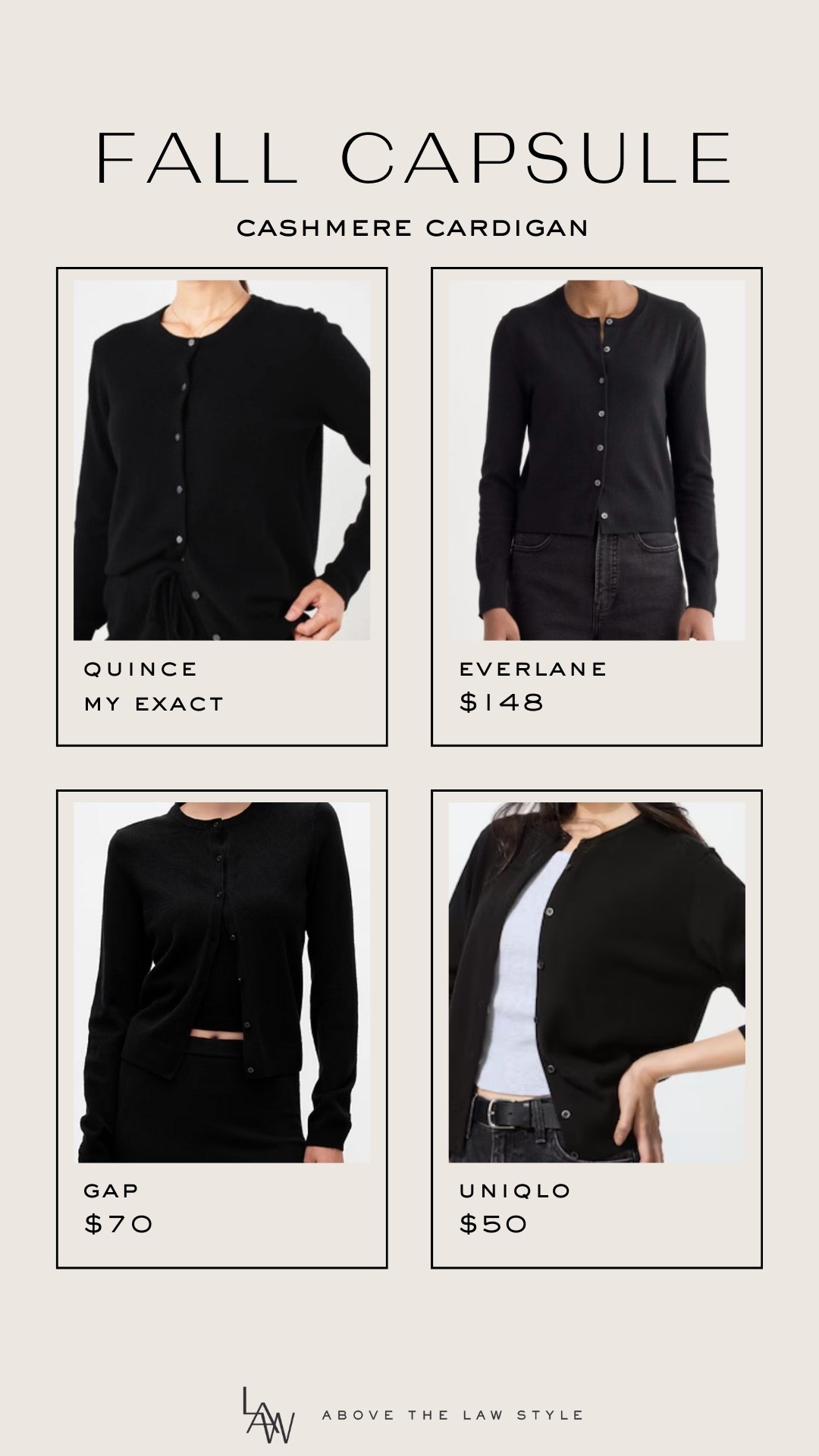 Fall Capsule: Cashmere Cardigann

#LTKStyleTip #LTKFindsUnder50 #LTKFindsUnder100