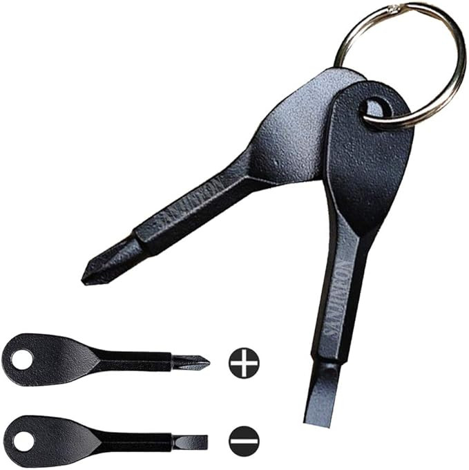 2PCS EDC Keychain Screwdriver Sets Dual-purpose: Flat Head Screwdriver Phillips Screwdriver Set, ... | Amazon (US)