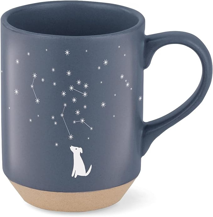 Fringe Studio Celestial Dog Stoneware Mug, 12 fl oz, Navy, 429017 | Amazon (US)