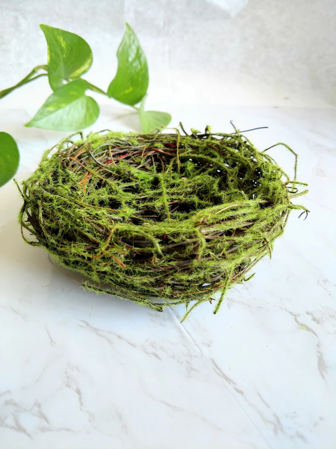 Artificial Vine/Moss Nest 6″ for garden decorations, floral arrangements, crafts | Etsy (US)