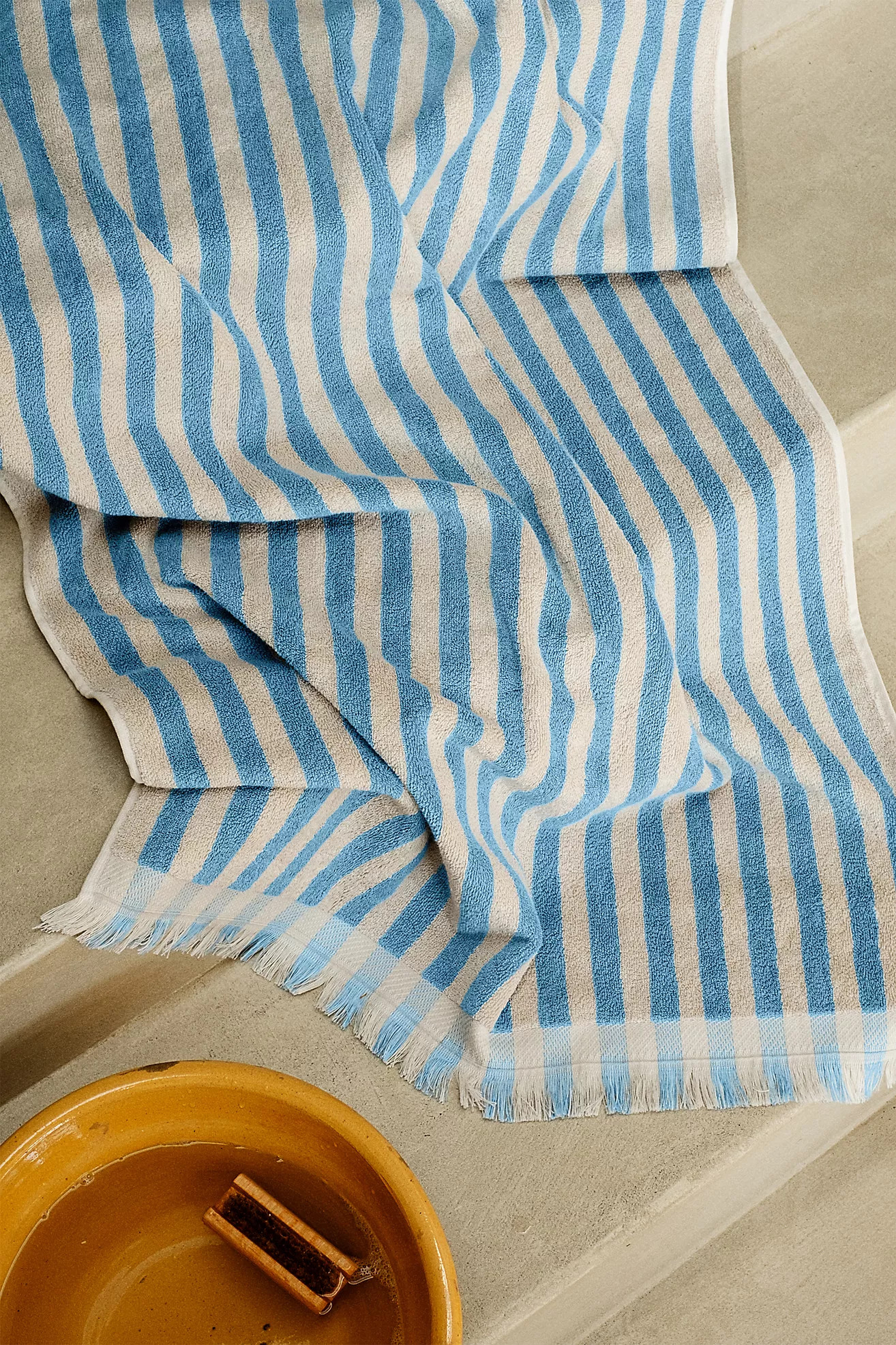 Piglet in Bed Pembroke Stripe Cotton Towel Collection | Anthropologie (US)