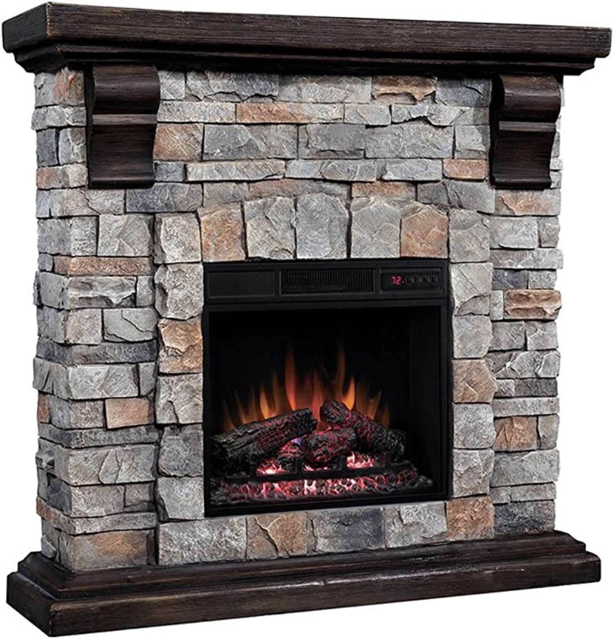 #electric #fireplace #livingroom #mantel 

#LTKhome #LTKFind