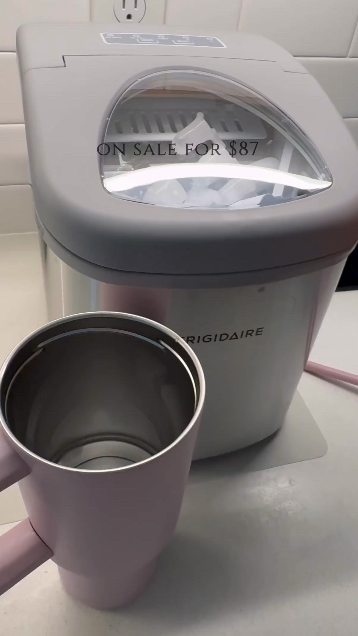 our ice maker from walmart is currently on sale for only $87. it’s frigidaire 26lb of bullet ice 

#LTKHome #LTKSaleAlert #LTKBacktoSchool