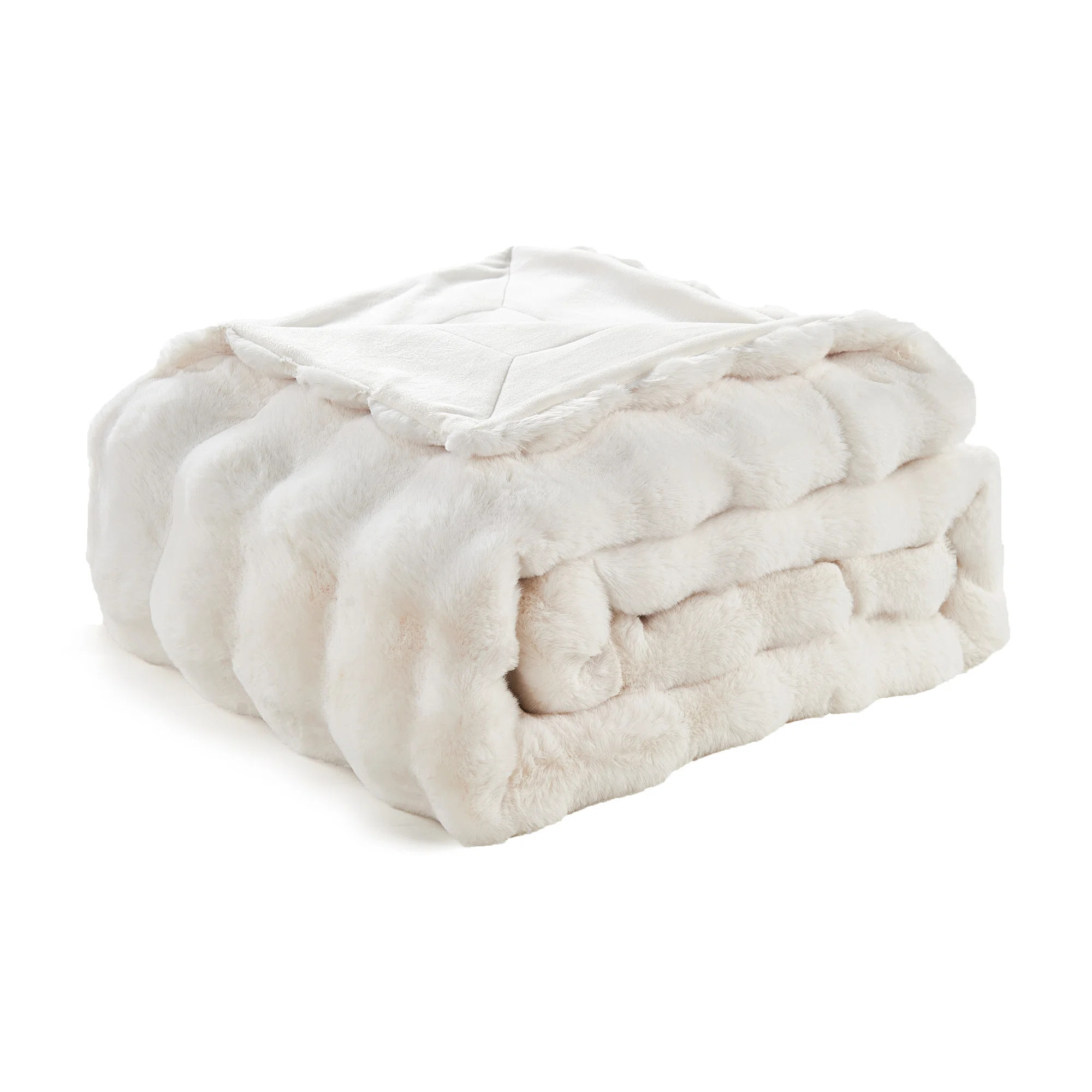 Bubble Faux Fur Throw Blanket | Wayfair North America