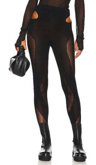 Mesh Tight Legging in Black | Revolve Clothing (Global)