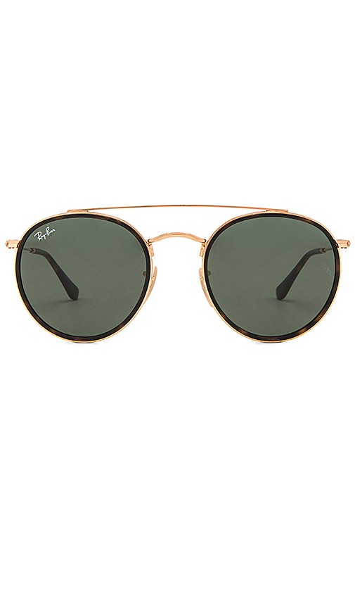 Round Double Bridge in Gold & Green Classic | Revolve Clothing (Global)