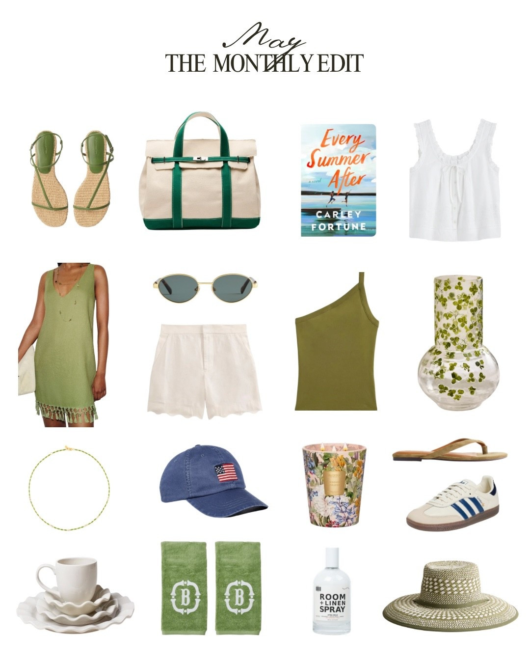 The May Edit  🫒 comment SHOP for links to everything I’m eyeing this month!