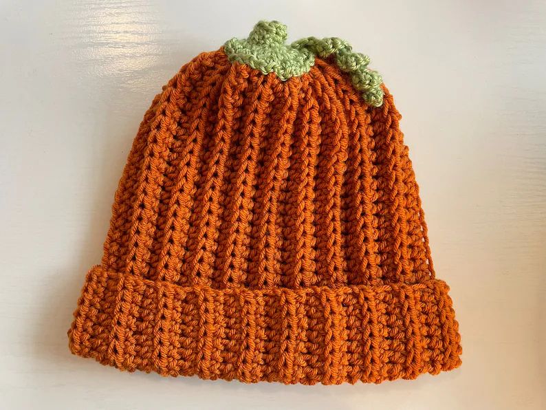 Crochet Pumpkin Hat Pumpkin Beanie Hat Beanie Gift for - Etsy Canada | Etsy (CAD)