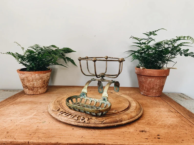 Antique Brass Soap Holder for Clawfoot Tub, Antique Over the Rim Tub Soap Holder, Antique Brass B... | Etsy (US)