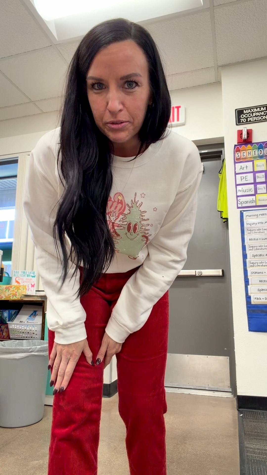 Outfit of the day!

Love the Loft straight leg corduroy pants for work and winter outfits! This red is last year’s color but they have beautiful new colors this year again! I am in my normal size 4/27.

My sweatshirt is in my normal size S from a boutique: https://shopstaystylish.com/products/merry-always-and-happy-everything-crewneck

#LTKHoliday #LTKSaleAlert #LTKOver40