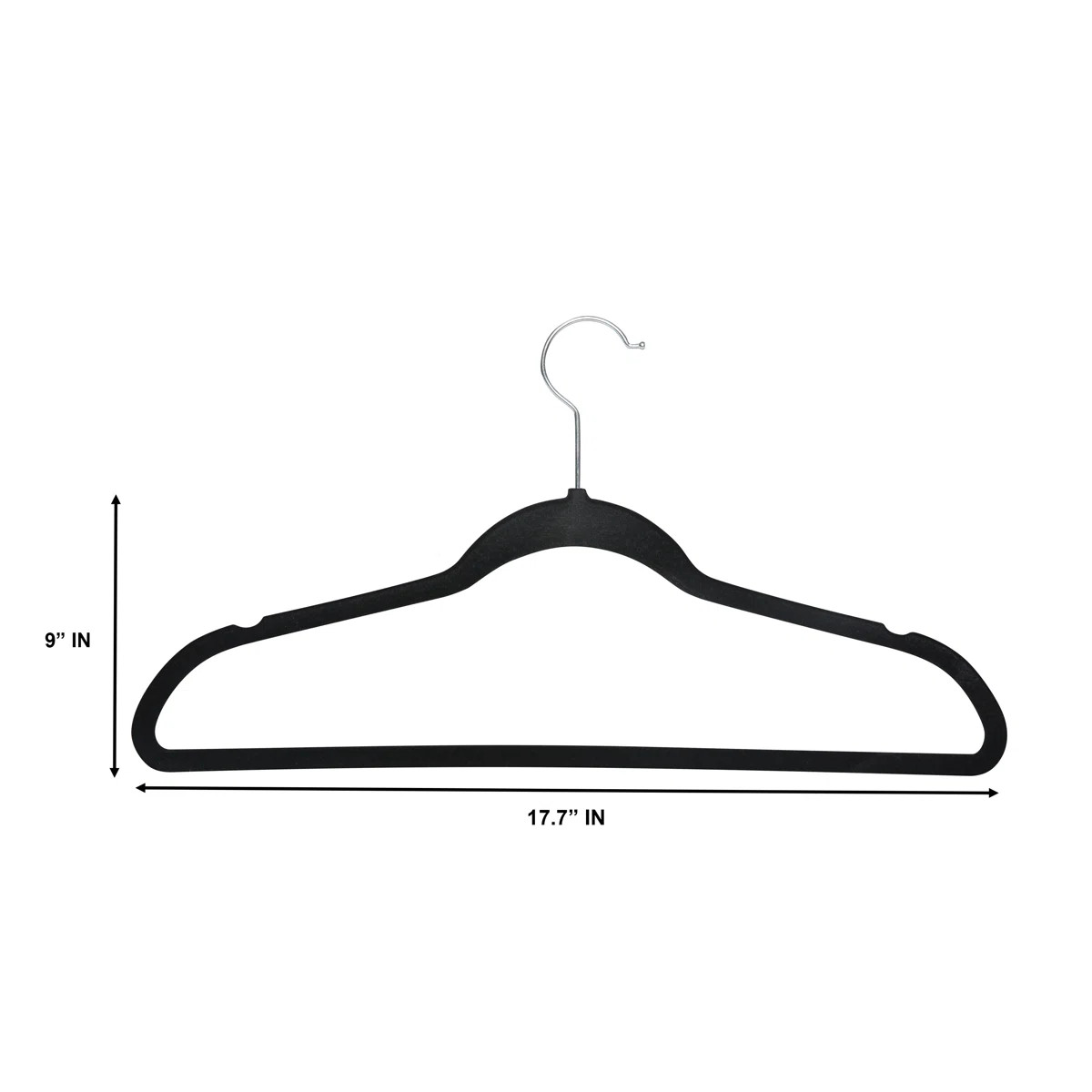 Rebrilliant Slim Velvet Gold Hook Hangers | Wayfair North America