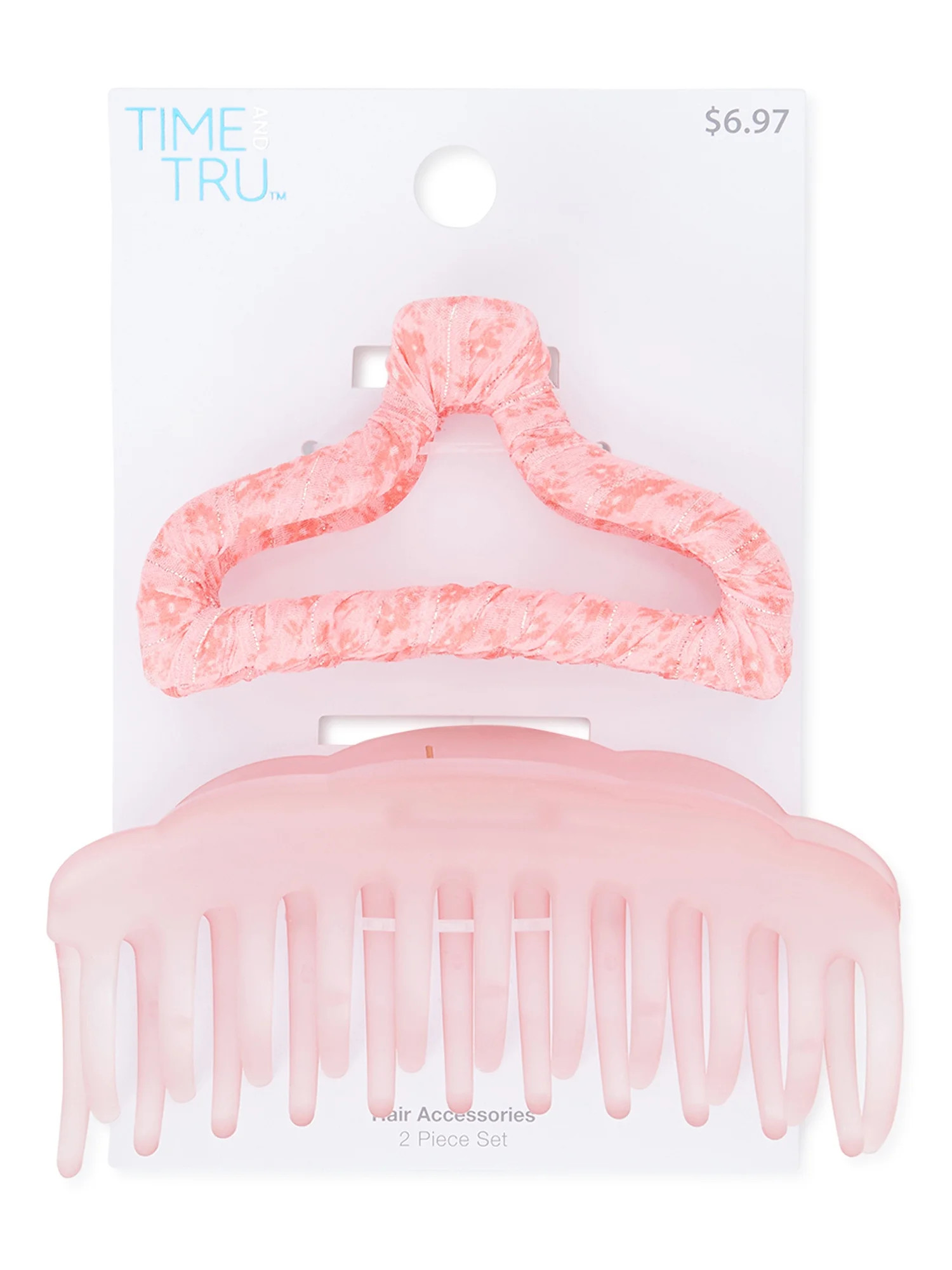 Time and Tru Women’s Claw Hair Clips, 2-Pack | Walmart (US)