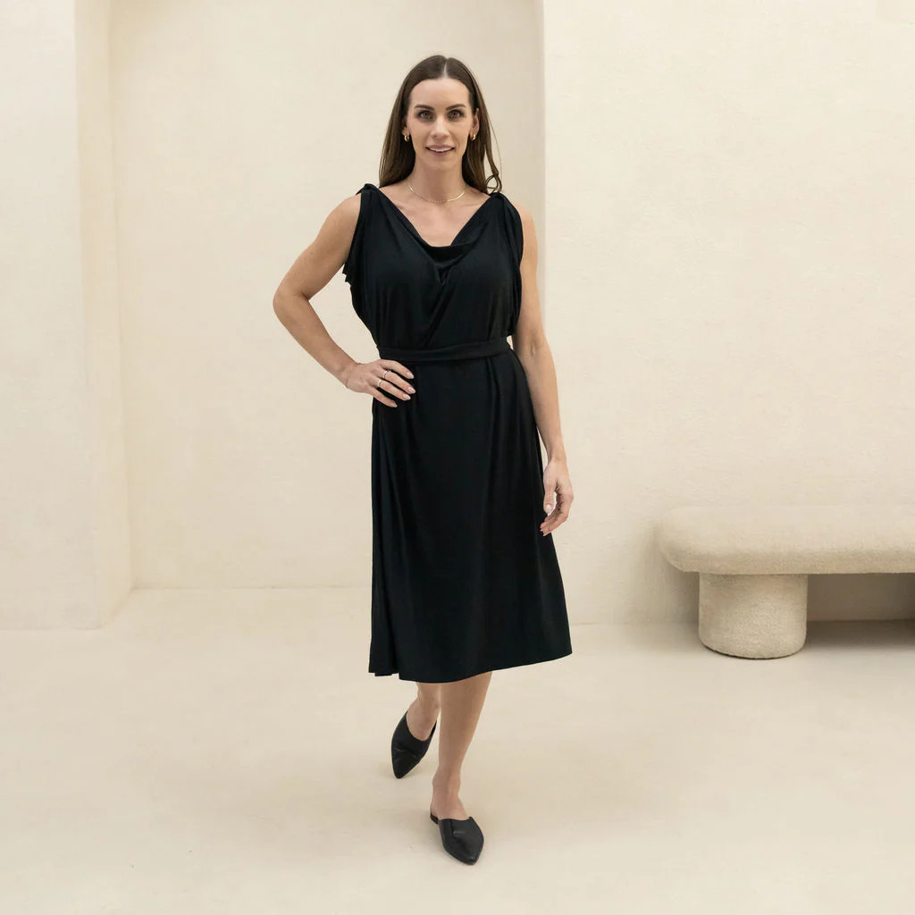 Versatile Black Dress - Chrysalis Cardi | Shop - Encircled | Encircled