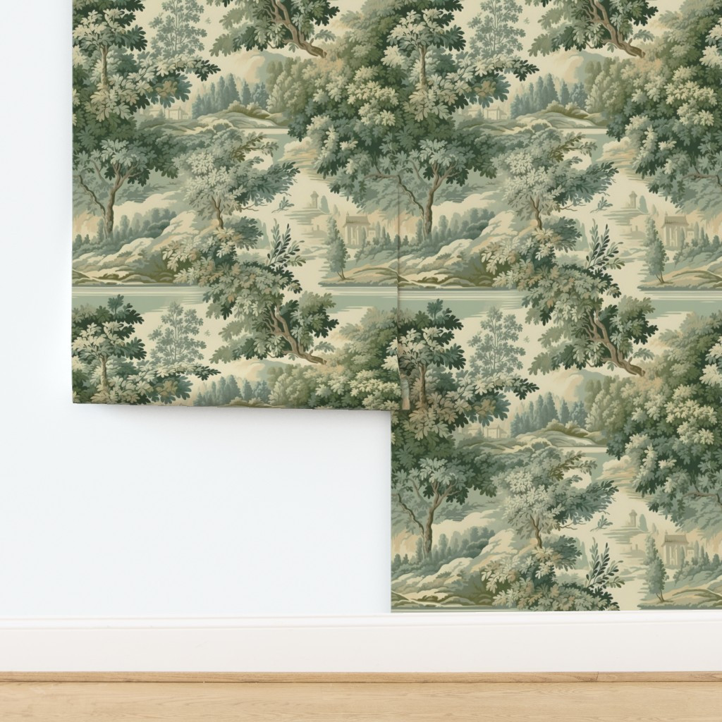 Vintage Tapestry Scene Wallpaper | Spoonflower | Spoonflower