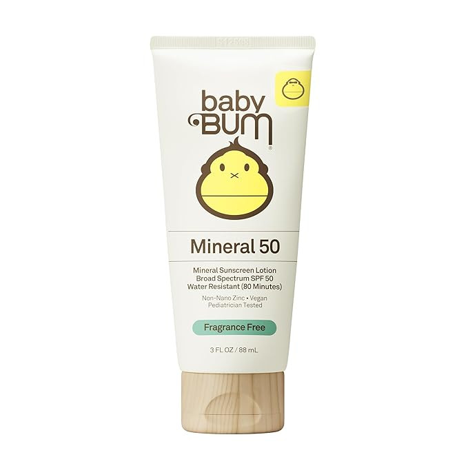 Baby Bum SPF 50 Sunscreen Lotion - Mineral UVA/UVB Face and Body Protection for Sensitive Skin - ... | Amazon (US)