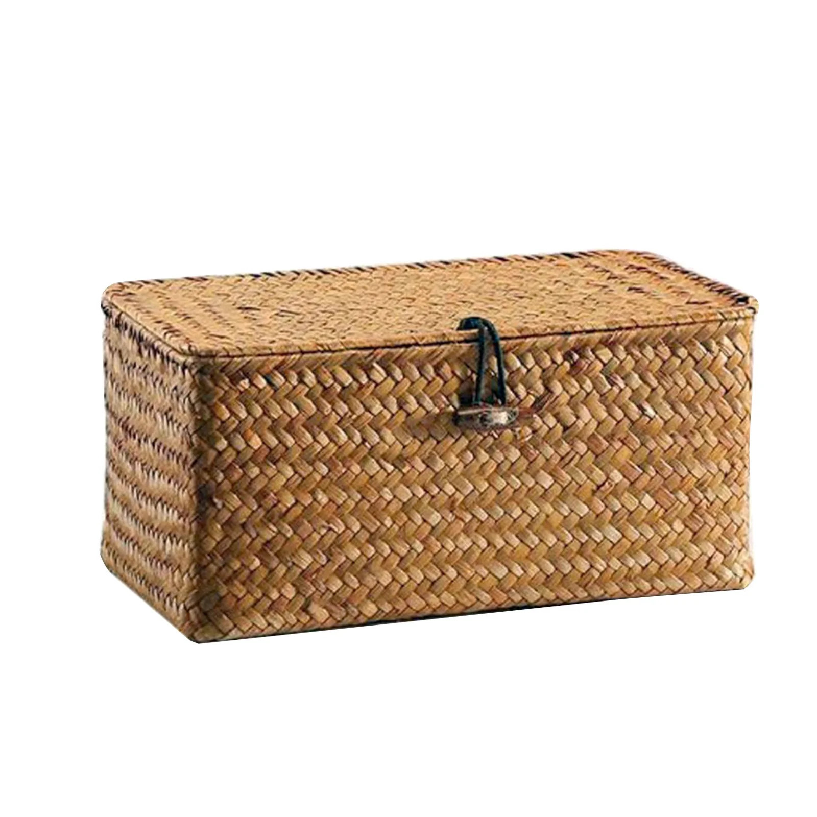 Kaimada Wicker Storage Basket Woven Rattan Storage Laundry Basket With Lid | Walmart (US)