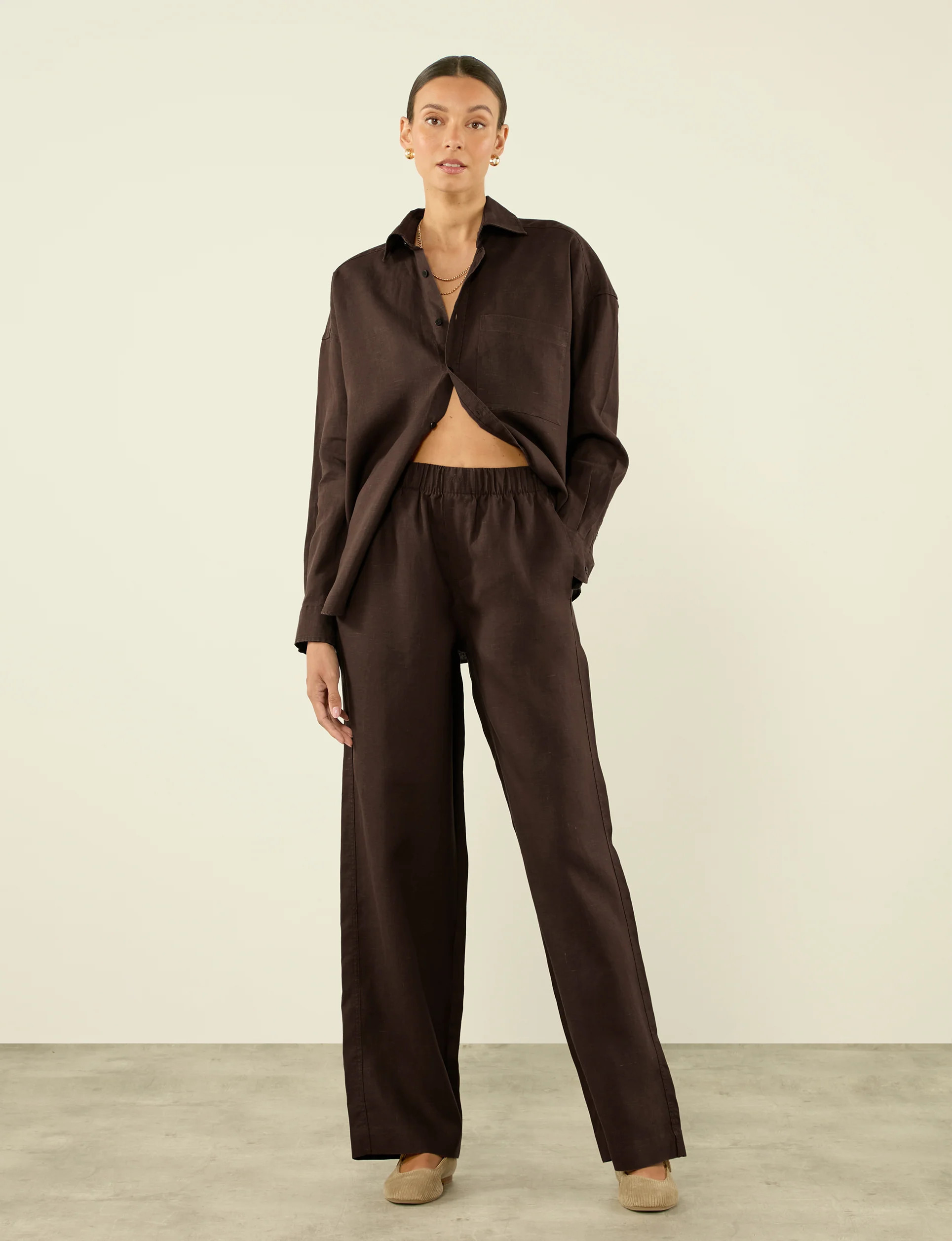 The Palazzo: Hemp, Chocolate | With Nothing Underneath
