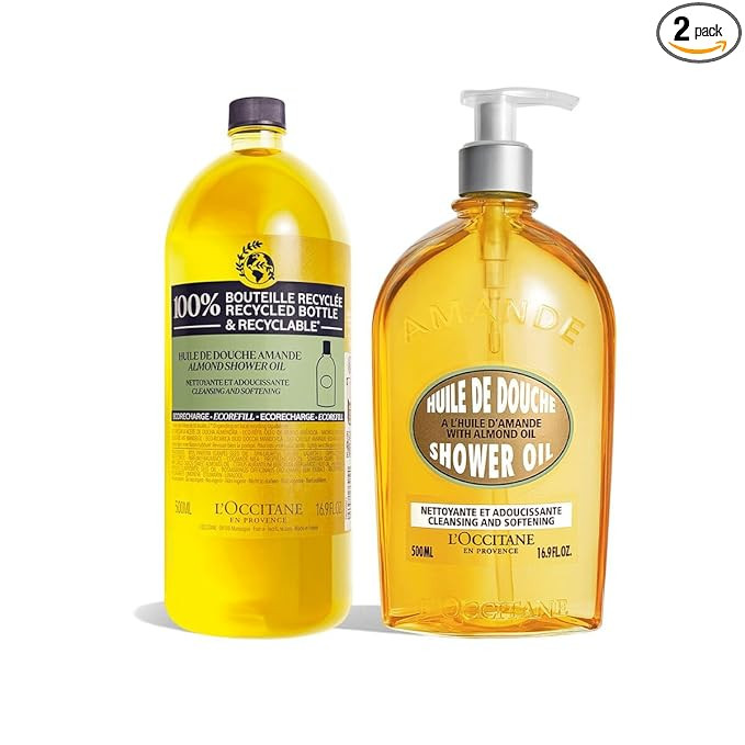 L'OCCITANE Almond Shower Oil Refill Duo | Amazon (US)
