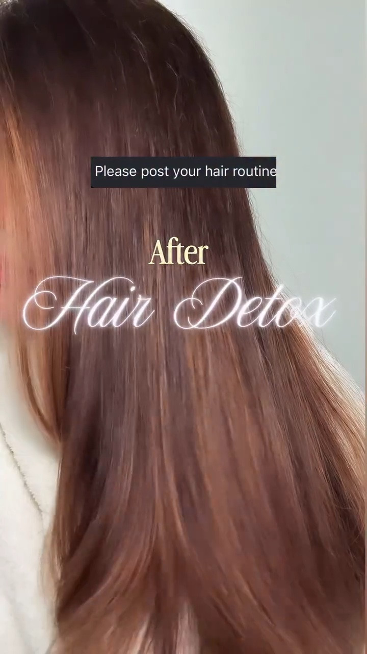 The full hair detox routine that keeps my hair healthy 💇‍♀️ Steps and everything I used ⬇️

1. double cleanse with Ouai detox shampoo and scalp massager/scrubber 
2. Your regular conditioner (make sure it’s moisturizing!)
3. L’Oréal  Metal Detox Mask (because Charlotte has hard water!) 
4. Rinse with cool/cold water to seal the hair and keep moisture in
5. Towel dry hair with microfiber towel - I just wrap and squeeze the water into the towel instead of rubbing the hair and creating frizz
6. Redken Acidic Bonding Concentrate Leave in Confitioner 
7. Redken Acidic Bonding Concentrate 24/7 Serum 
8. Lolavie Glossy Detangler
9. Kerastase Elixir Ultime hair oil

#LTKgrwm #LTKBeauty #LTKdayinmylife