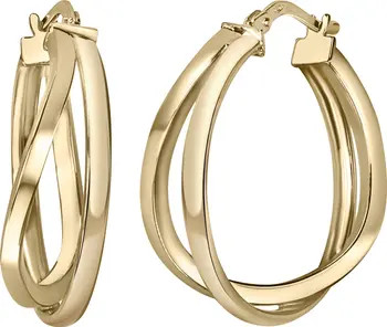 Bony Levy 14K Gold Twisted Hoop Earrings | Nordstrom | Nordstrom