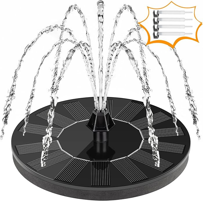 Mademax 1W Solar Bird Bath Fountain Pump, Solar Fountain, Free Standing Floating Solar Powered Wa... | Amazon (US)
