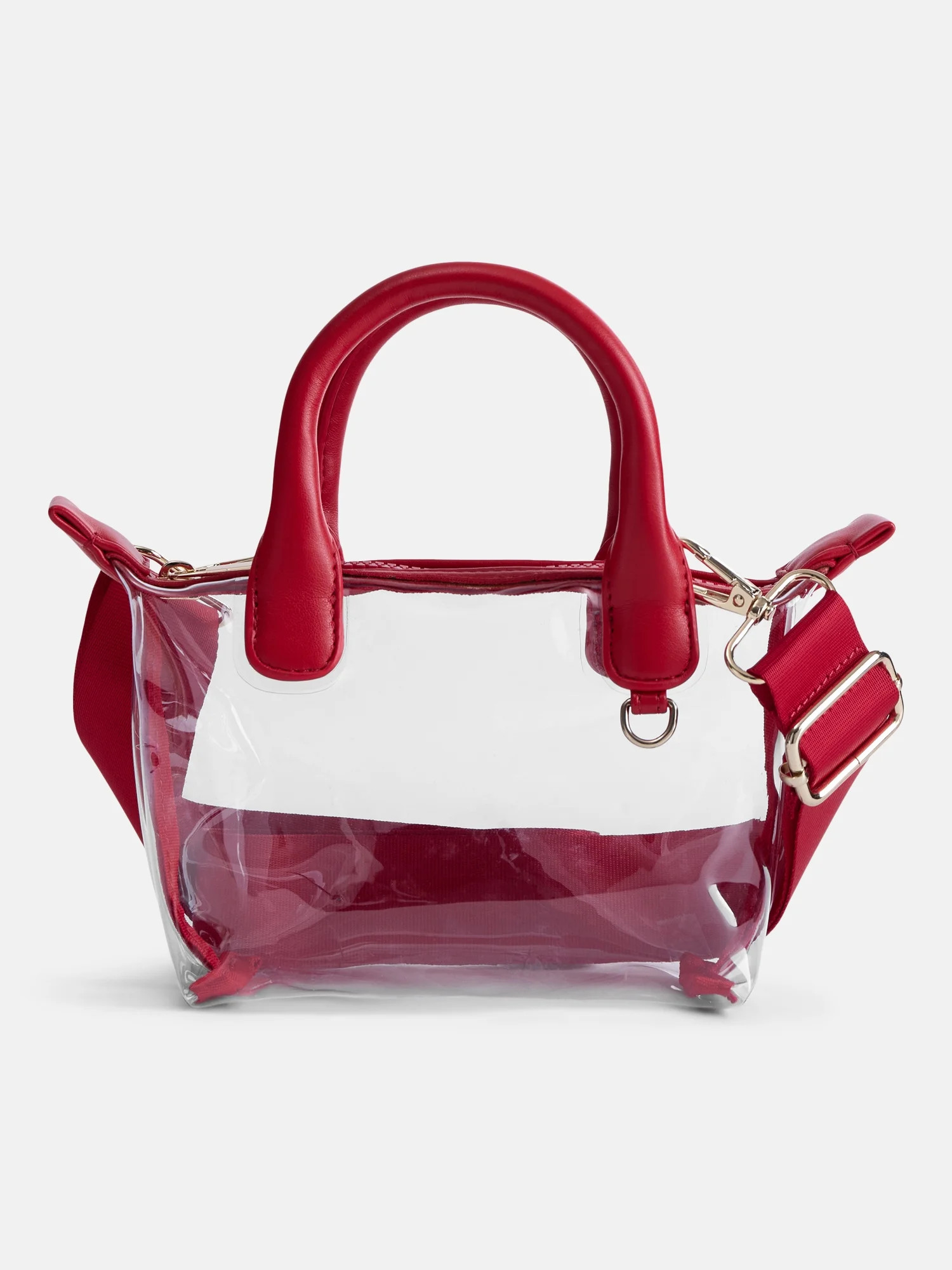 No Boundaries Women's Game Day Clear Mini Tote Bag, Red | Walmart (US)