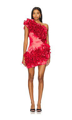 Bronx and Banco x REVOLVE Aurora One Shoulder Mini Dress in Red from Revolve.com | Revolve Clothing (Global)