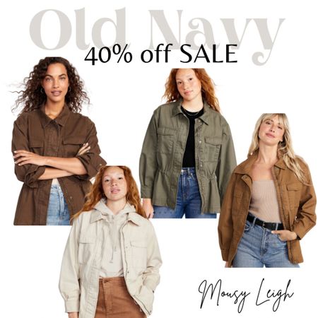 Amazing sale at Old Navy. Utility Jackets go fast. 

Army green, brown, tan, 

#LTKunder50 #LTKsalealert #LTKunder100