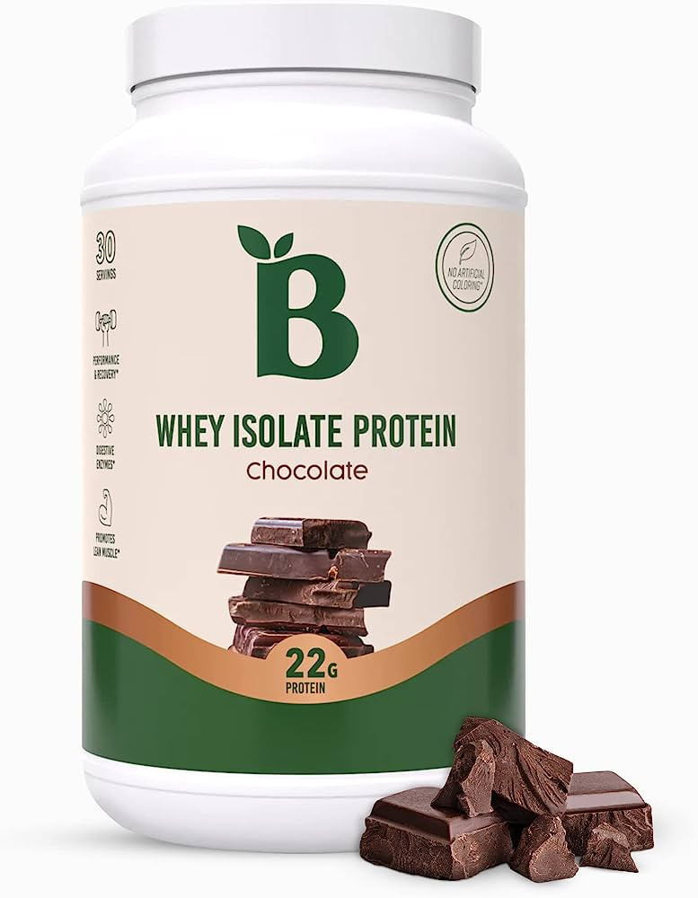 Bloom Nutrition Whey Isolate Protein Powder, Chocolate - Pure Iso Post Workout Recovery Drink Ble... | Amazon (US)