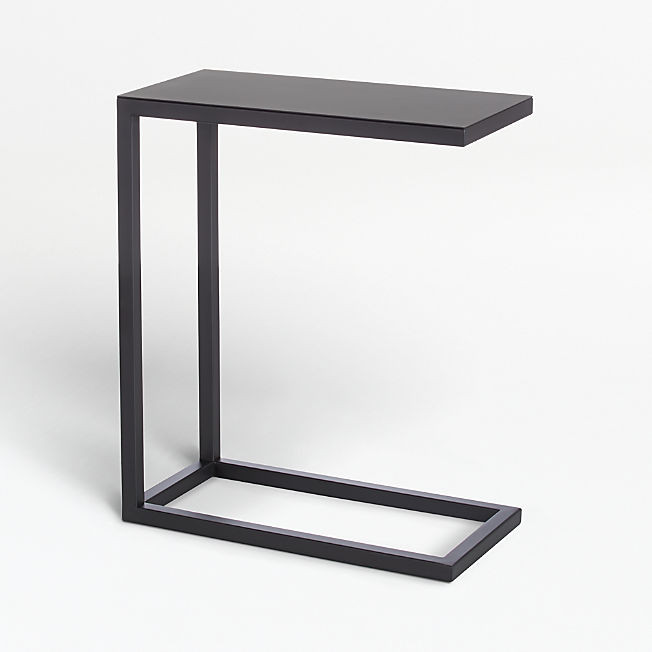 Avenue Black C Table + Reviews | Crate & Barrel | Crate & Barrel