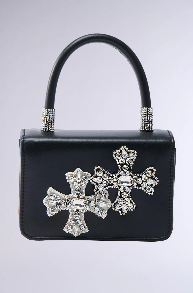 EVERYTHING CHROME PATCH PURSE | AKIRA
