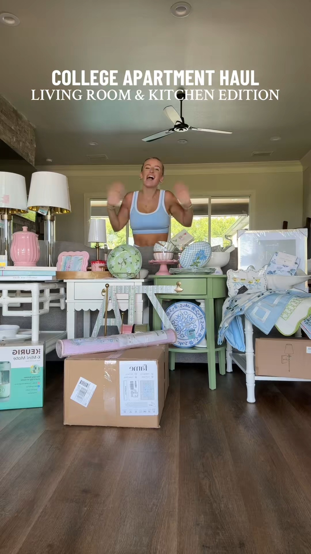 COLLEGE APARTMENT HAUL: kitchen + living room edition 🫶🏼 I’ve been collecting stuff for months and it’s finally coming together!! linked everything on my LTK—pillow covers (SO many cute Amazon finds), gold frames for our gallery wall, green Keurig, and all the blue/green/pink accents 🩵💚🩷 if you’re decorating your college space rn, don’t skip this one

#collegeapartmentdecor #kitchenfinds #livingroominspo #ltkhome #ltkcollege #apartmentaesthetic #amazonhomedecor #targethomefinds #smallspacestyle #dormdecorideas #firstapartmentstyle #collegegirlhome #backtoschoolsetup #homegoodsfinds #coffeebarsetup 

 