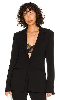 L'Academie Alama Blazer in Black from Revolve.com | Revolve Clothing (Global)