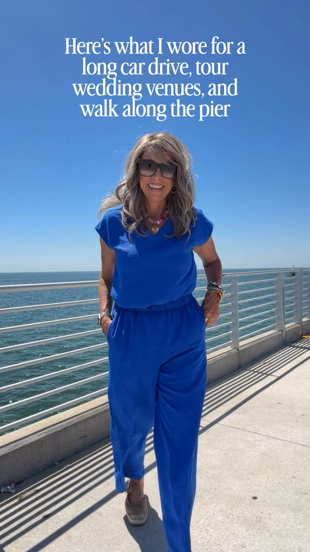What to wear when you want to look good and feel good all day long! 
My favorite 2 piece set runs TTS. Shoes are so comfortable, walked all day long in them.

#LTKOver40 #LTKootd #LTKSaleAlert