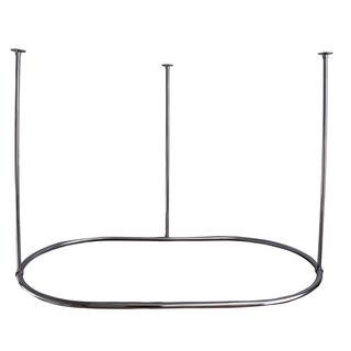 72 in. Brass Oval Shower Rod Ring in Polished Chrome | The Home Depot