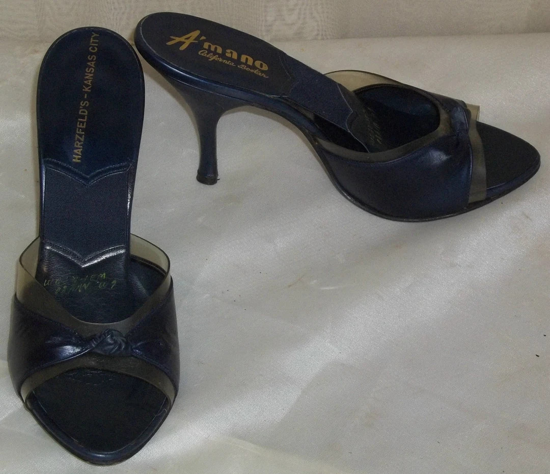 Vintage A'mano Spring-o-lators Springolator Peep Toe Pumps Slides 6 M Womens Sandals - Etsy Canad... | Etsy (CAD)