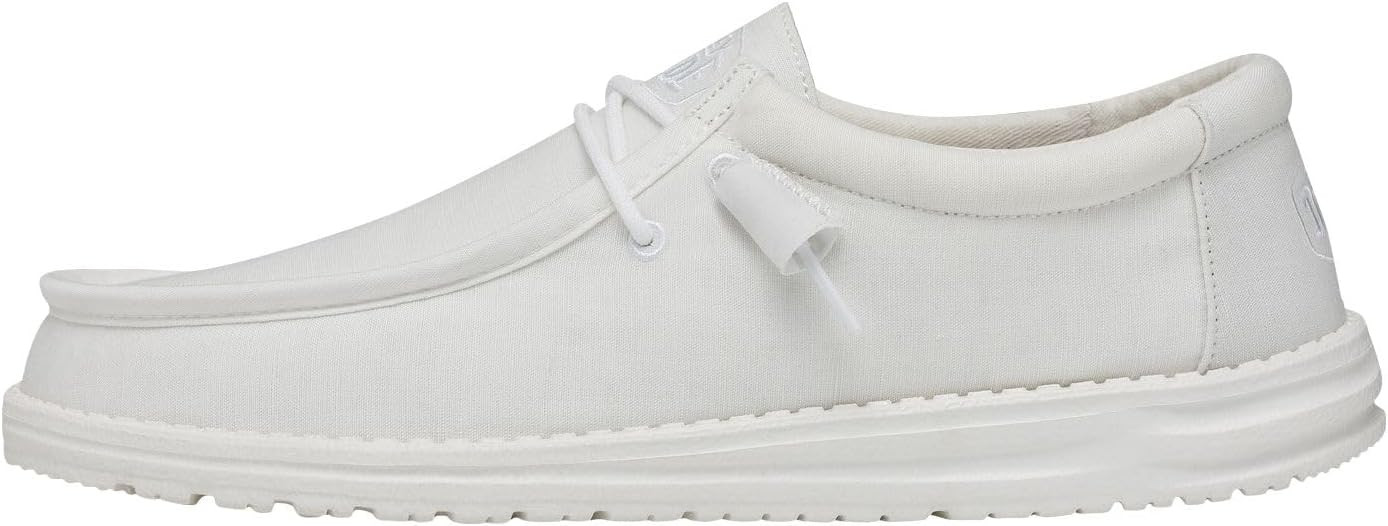 Hey Dude Men's Wally Slub Moc Toe Shoes | Amazon (US)