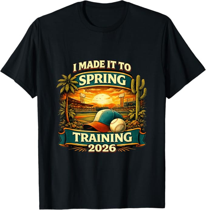 Spring Training I Made It to Baseball is Back 2026 T-Shirt | Amazon (US)