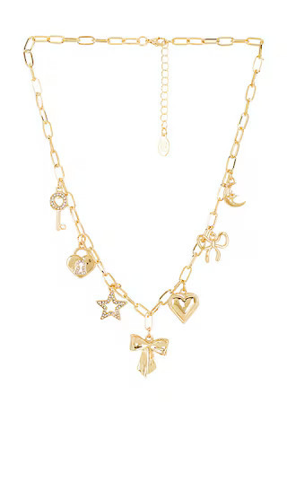 8 Other Reasons Lover Charm Necklace in Metallic Gold. | Revolve Clothing (Global)