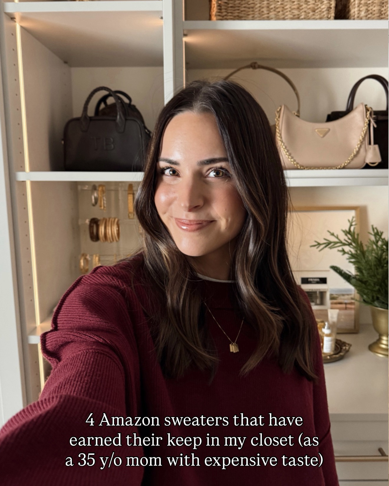 Sweater 1: size L, color “wine”
Sweater 2: size M, color “khaki”
Sweater 3: size M, color “white” (I would get your true size as it’s oversized
Sweater 4: size S (oversized fit), color “oatmeal”

Best amazon sweaters of all time 🙌🏼❄️ 
Affordable winter outfits / chic winter outfit ideas / inexpensive outfits / winter looks postpartum 

#LTKFindsUnder50 #LTKootd #LTKSaleAlert