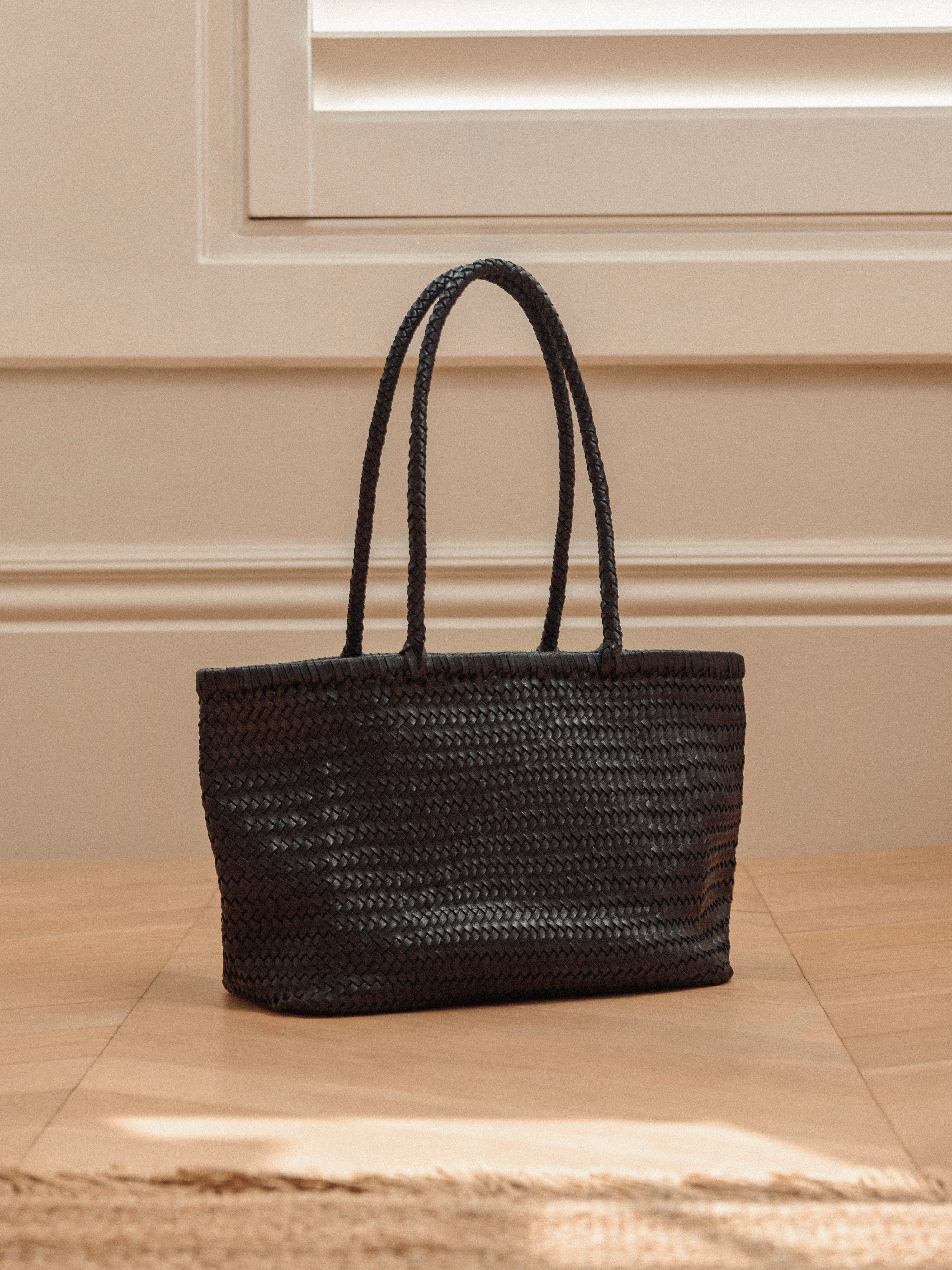 Woven Leather Tote Bag | Jigsaw (UK)